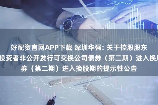 好配资官网APP下载 深圳华强: 关于控股股东2025年面向专业投资者非公开发行可交换公司债券（第二期）进入换股期的提示性公告