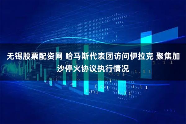 无锡股票配资网 哈马斯代表团访问伊拉克 聚焦加沙停火协议执行情况